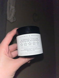 Whipped Tallow Magnesium Lotion